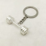 DUMBBELL BARBELL WEIGHT Charm Chain Keychain